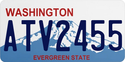 WA license plate ATV2455