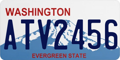 WA license plate ATV2456