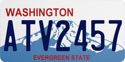 WA license plate ATV2457