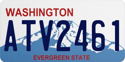 WA license plate ATV2461