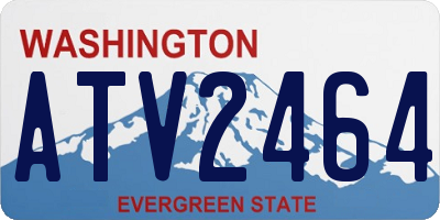 WA license plate ATV2464
