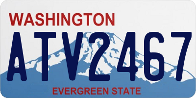 WA license plate ATV2467