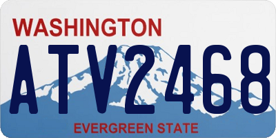 WA license plate ATV2468