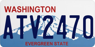 WA license plate ATV2470