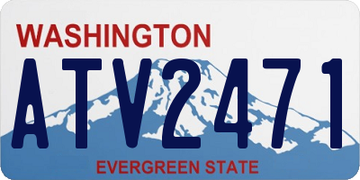 WA license plate ATV2471