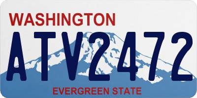 WA license plate ATV2472