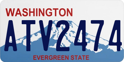 WA license plate ATV2474