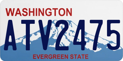 WA license plate ATV2475