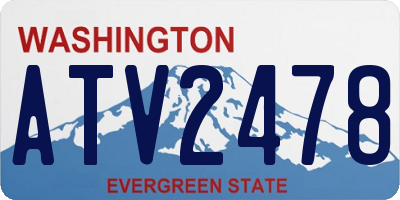 WA license plate ATV2478