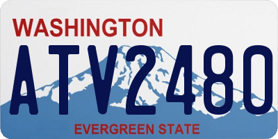 WA license plate ATV2480
