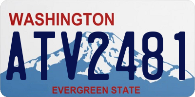 WA license plate ATV2481