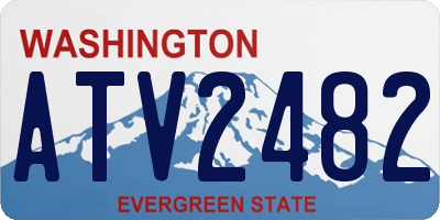 WA license plate ATV2482