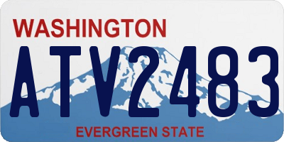 WA license plate ATV2483