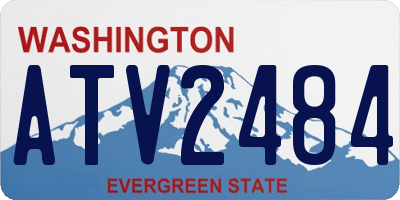 WA license plate ATV2484