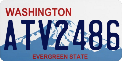 WA license plate ATV2486