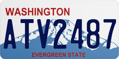 WA license plate ATV2487
