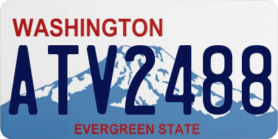 WA license plate ATV2488