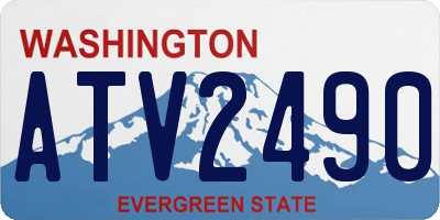 WA license plate ATV2490