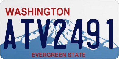 WA license plate ATV2491