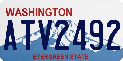 WA license plate ATV2492