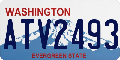 WA license plate ATV2493