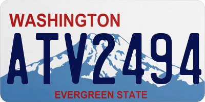 WA license plate ATV2494