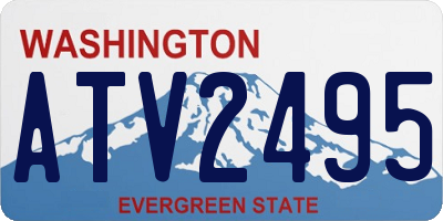 WA license plate ATV2495