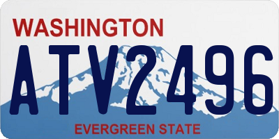 WA license plate ATV2496