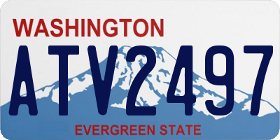 WA license plate ATV2497