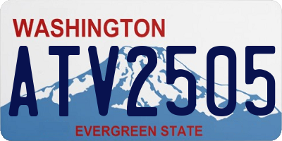 WA license plate ATV2505
