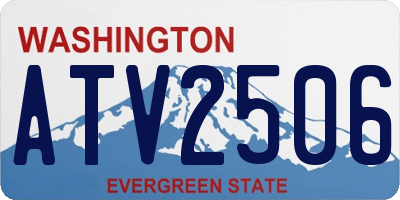 WA license plate ATV2506