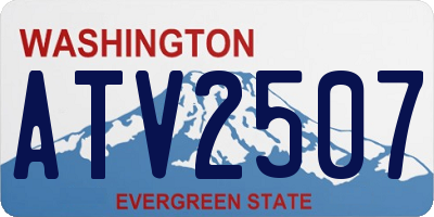 WA license plate ATV2507