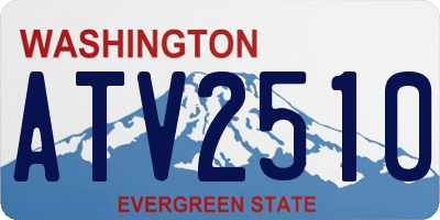 WA license plate ATV2510