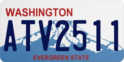 WA license plate ATV2511