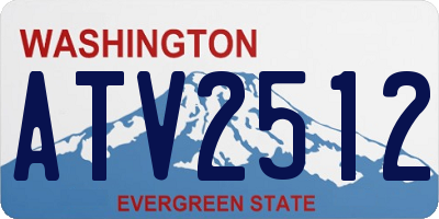 WA license plate ATV2512