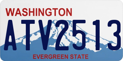 WA license plate ATV2513
