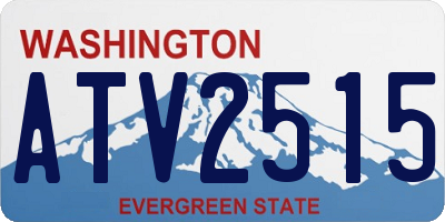 WA license plate ATV2515