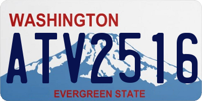 WA license plate ATV2516
