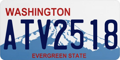 WA license plate ATV2518