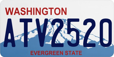 WA license plate ATV2520