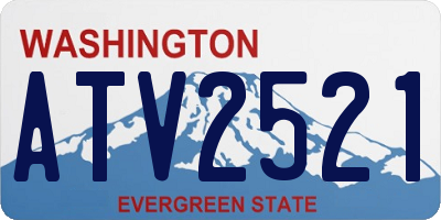 WA license plate ATV2521