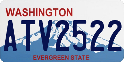 WA license plate ATV2522