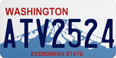 WA license plate ATV2524