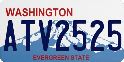 WA license plate ATV2525