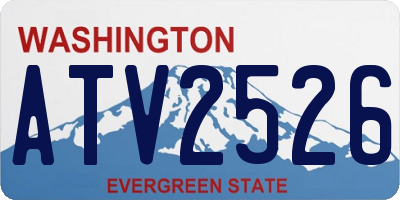 WA license plate ATV2526