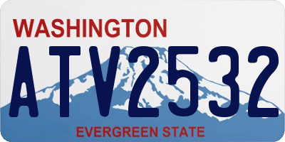 WA license plate ATV2532