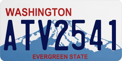 WA license plate ATV2541