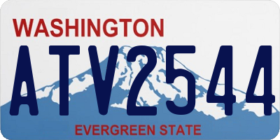 WA license plate ATV2544