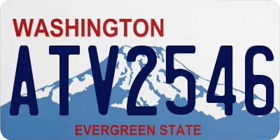 WA license plate ATV2546