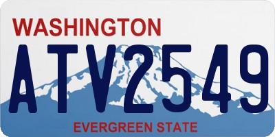 WA license plate ATV2549